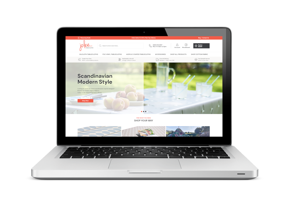 Jolee Fabrics Personalised Ecommerce
